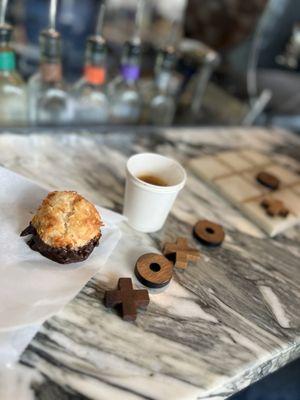 Coconut macaroon and espresso