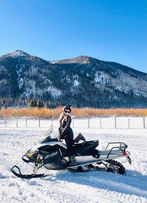 Snowmobiling