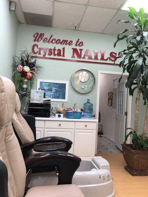 Not a fancy nail place but average!