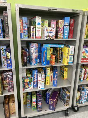 Demo Game shelves (available to play for FREE!)