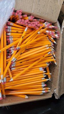 Madisi sharpened pencils. 1000 for $15.. Amazon is $70