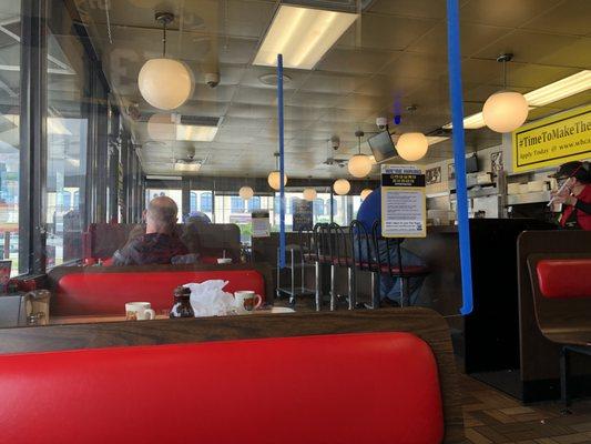 View of the dining area.