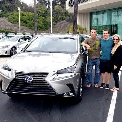 John Downey came to visit Mathew Molus with his parents and left with this new ride, the NX300H Hybrid. Congratulations!