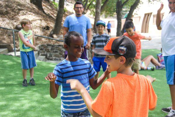 Campers learn new games and make new friends.