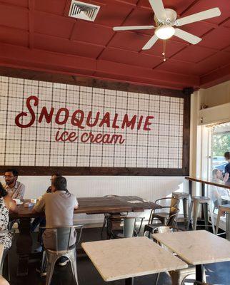 Inside Snoqualmie Ice Cream