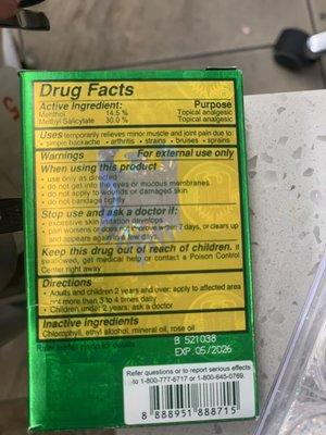 The "medicine" they put on my cuts is actually muscle rub and the packaging specifically says to not put on cuts...negligent and dangerous.