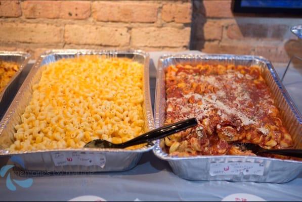 Mac and cheese and tortellini