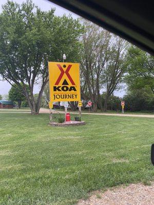 KOA Journey sign