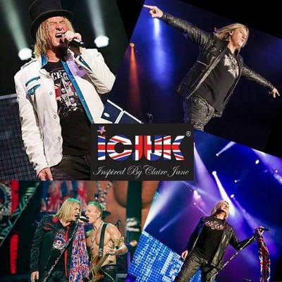 Joe Elliott of Def Leppard rocking ICJUK designs - Available in showroom and online