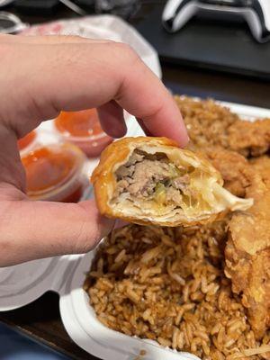 Philly cheesesteaks egg roll