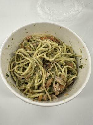 Basil Pesto Pasta with grilled Chicken