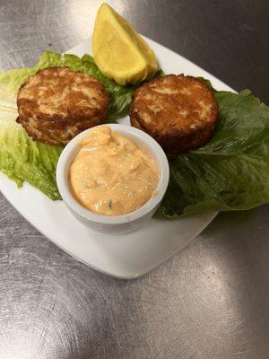 Crab cake appetizer