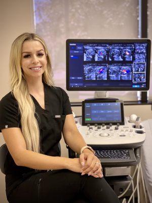 Our amazing ultrasound specialist Chelsea