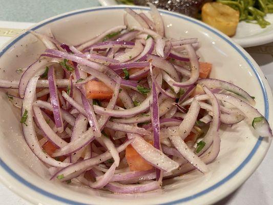 Lime Cilantro Red Onions.