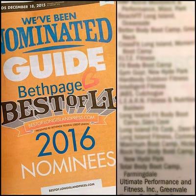 We've been nominated Best of Long Island 2016!