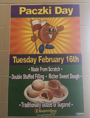 Yes!  Paczki Day!  Yum!