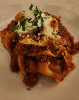 Pasta with goat cheese