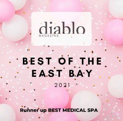 Proud to be a top Bay Area medical spa!