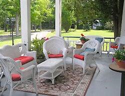 Enjoy a coctail on the wrap around porch