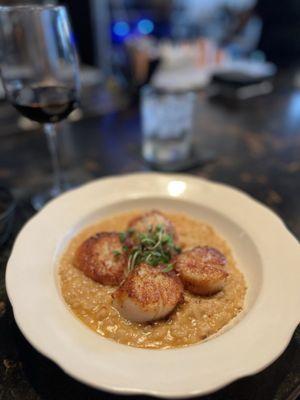 Risotto with scallops