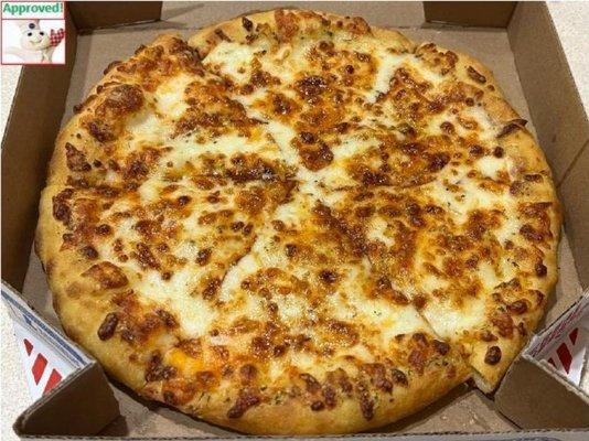 Wisconsin 6 Cheese (hand tossed with Alfredo sauce)