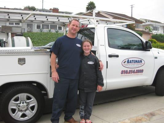 Mat Bateman with daughter Austin