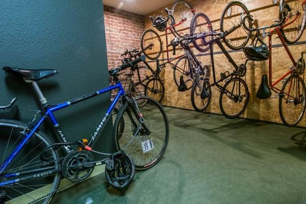 Indoor bike parking