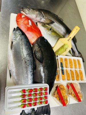 Seasonal fish from japan