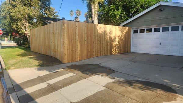 Cedar fence-7ft