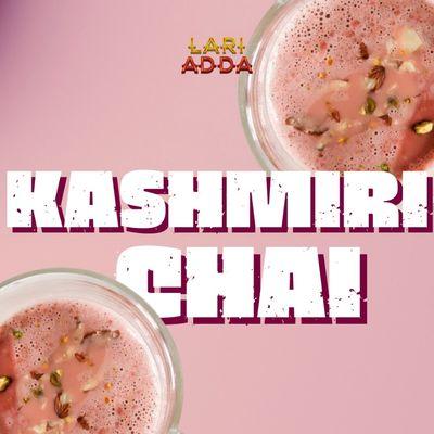 Winter's special drink , creamy pink tea with spices and nuts served piping hot, a popular drink all around Pakistan during winters.