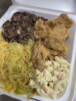 Diniguan/fried chicken combo all Pancit