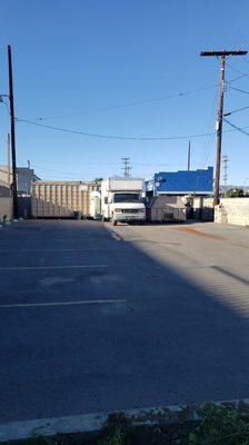 Recycle Center locates in the rear lot of 7621 Van Nuys Blvd