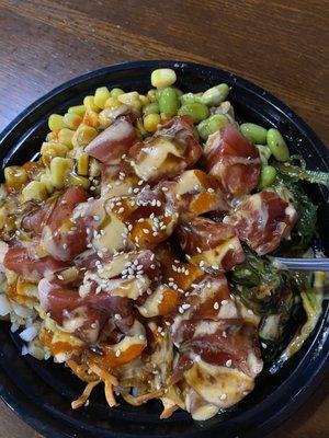 Tuna Poke Bowl sushi rice