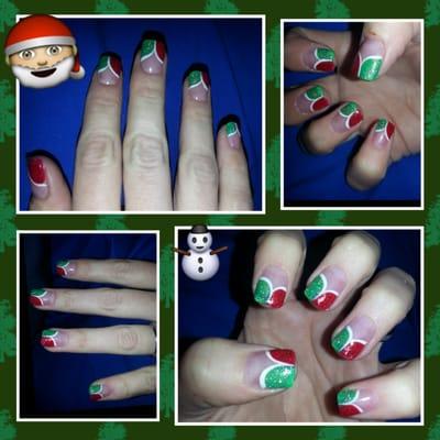 Love my Christmas nails.  So fun!