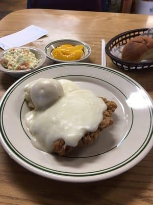 The chicken fried steak