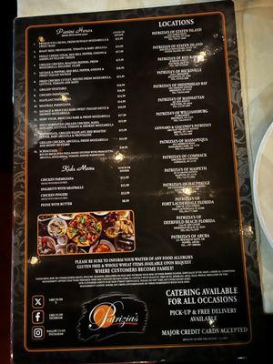 Menu as of 12/14/2023