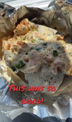 Seafood Baked Potato