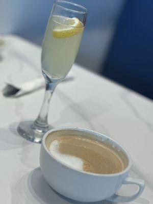 French 75 and Latte