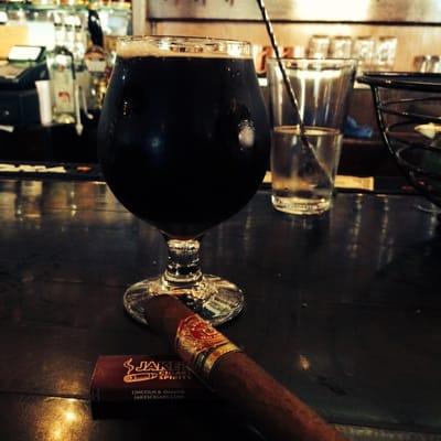 ZipLine Porter + cigar.