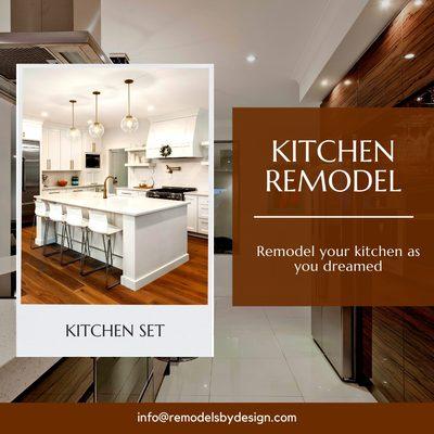 Kitchen Remodel this fall with a remodel of your dreams.