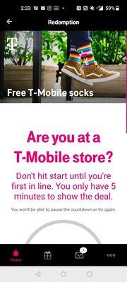 Use the T-Mobile Tuesday app to redeem the freebies!