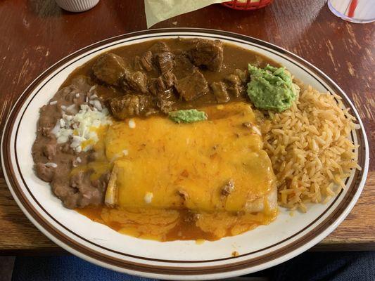 #44 these were cheese enchiladas not Tex enchiladas. Stew needed flavor too.