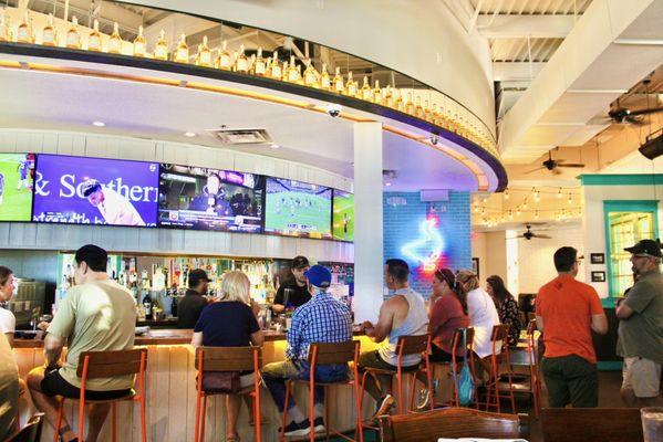 Bar scene at Frisco Blue Goose Cantina.