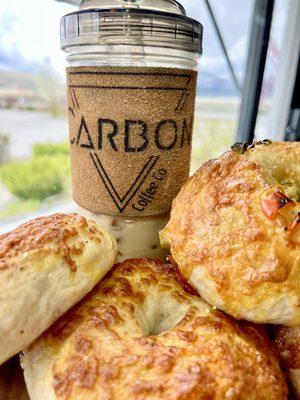 Hand Made Bagels & Reusable Carbon Coffee Cup