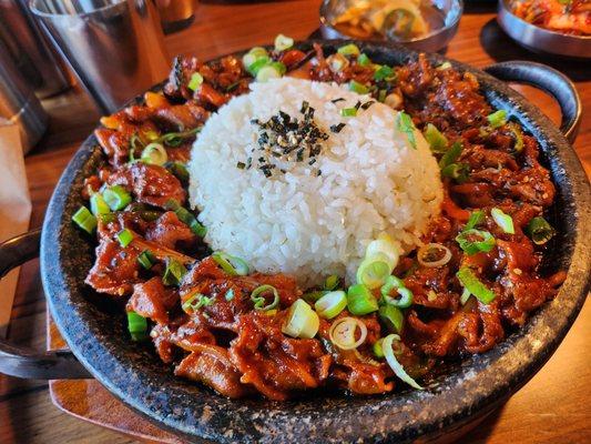 Spicy Pork Stone Pot