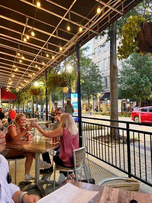 Patio in perfect weather!