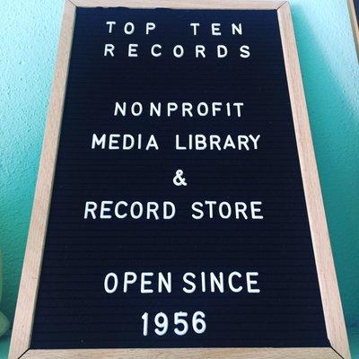 Top Ten Records became a non-profit in 2017 in an effort to save the store from closing.