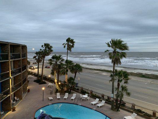 Pool area view