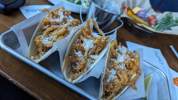 Chicken tinga tacos