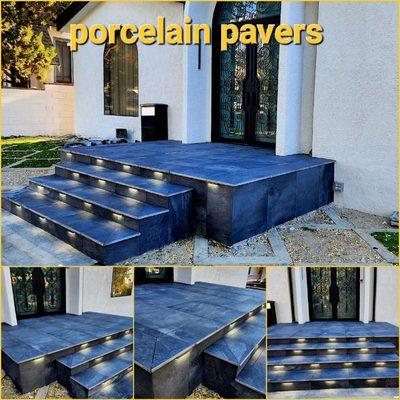 Porcelain pavers